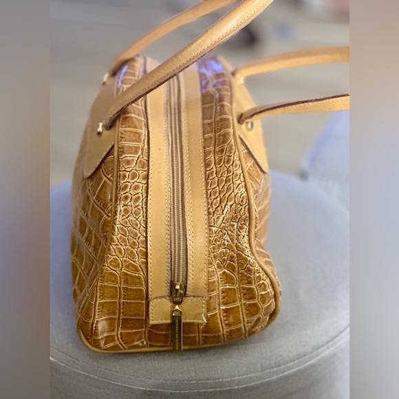 BEVERLY FELDMAN Rare Vintage Y2K Leather Crocodile Print Pocketbook Women’s OS - Picture 2 of 14